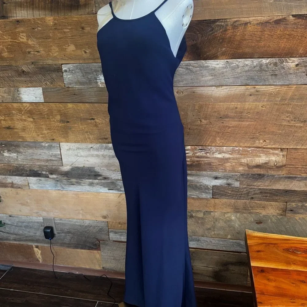 👗✨  Calvin Klein Navy Evening Gown ✨👗